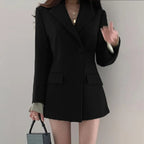 Casual Long Sleeve Suit Jacket Blazer Office Lady Spring Autumn Fashion Elegant Solid Outerwear Coat For Women 2023 Female