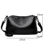 Genuine Cowhide Leather Shoulder Bag | Wovetsa