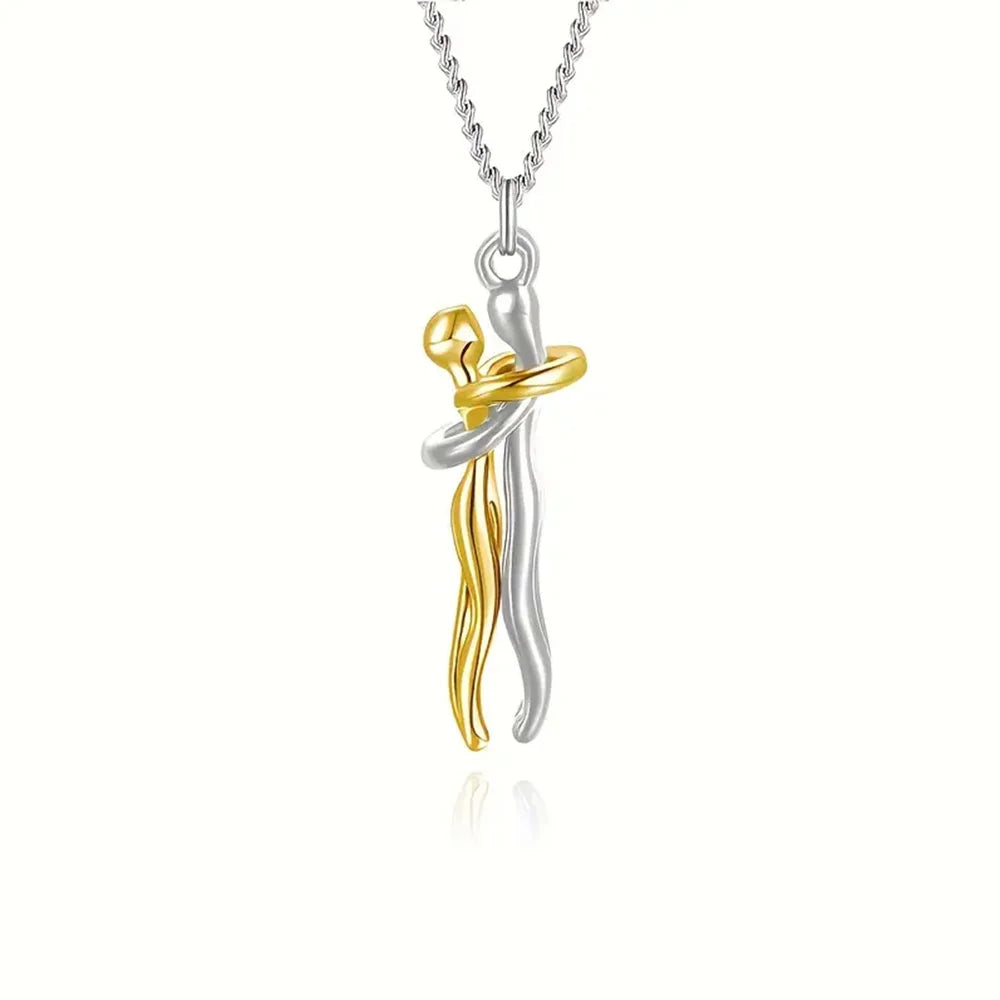 Hug Pendant Necklace for Couples | Wovetsa