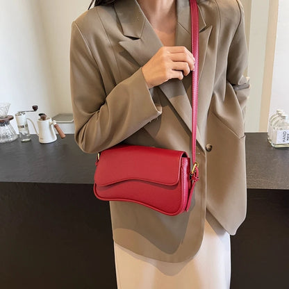 Lychee Pattern Flap Crossbody Bag | Wovetsa