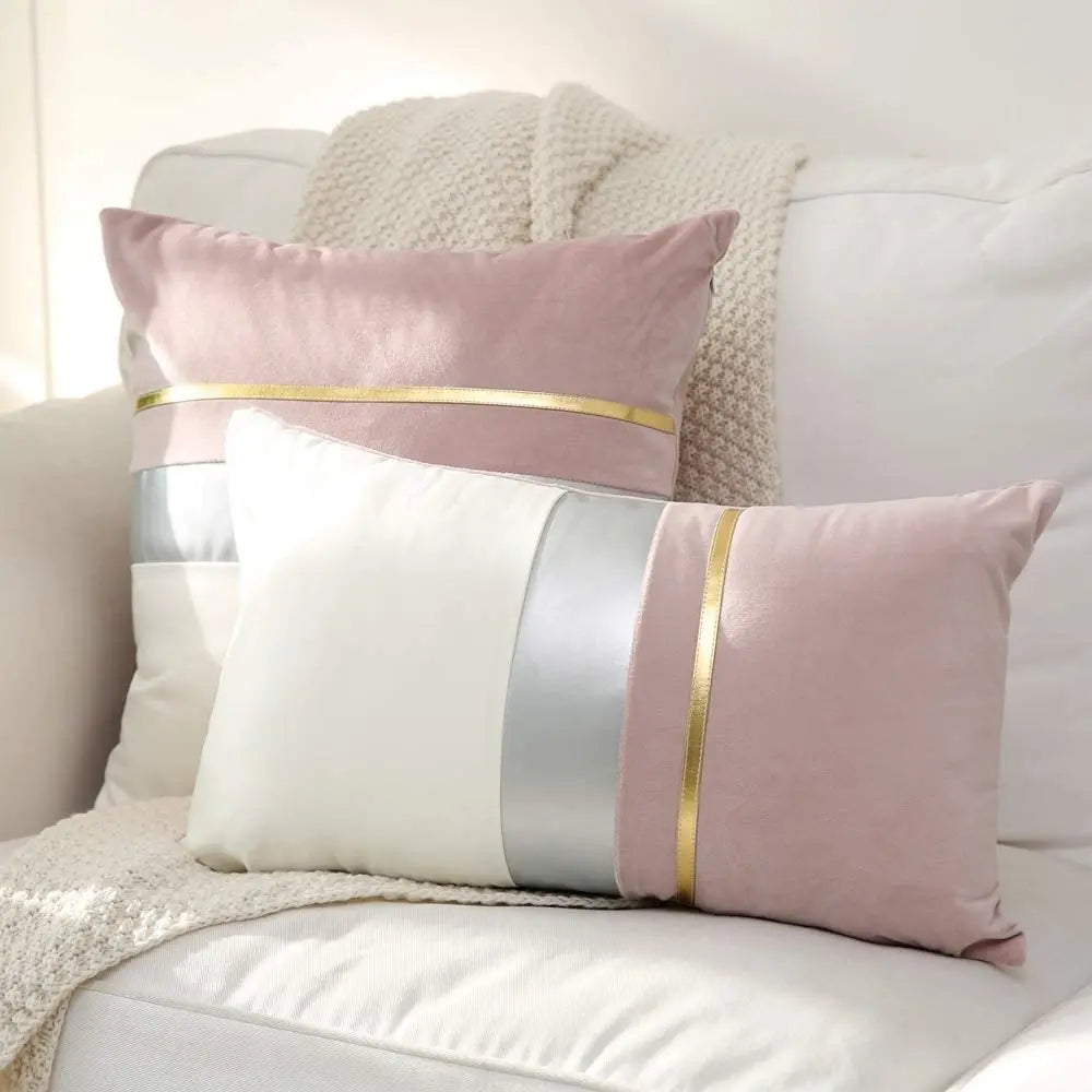 Velvet Patchwork Cushion Cover | Wovetsa