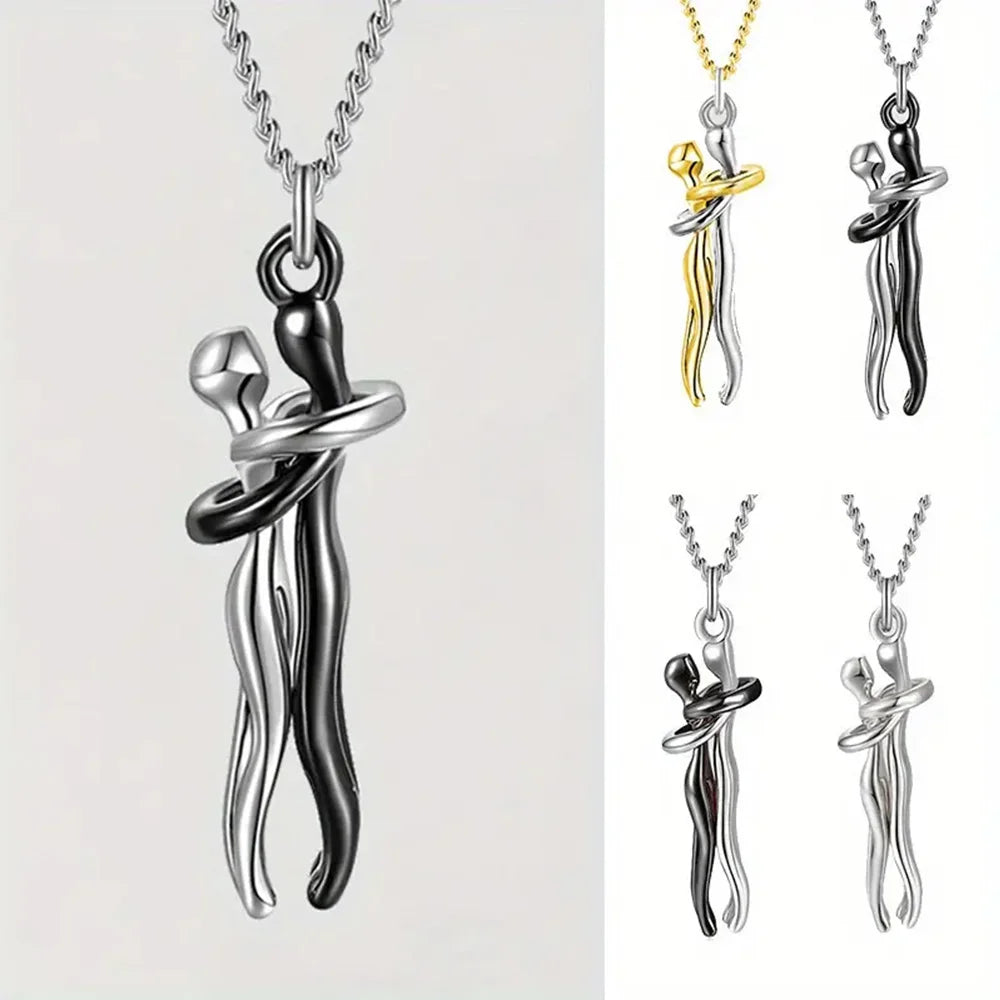 Hug Pendant Necklace for Couples | Wovetsa