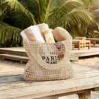 Handwoven Straw Beach Tote | Wovetsa