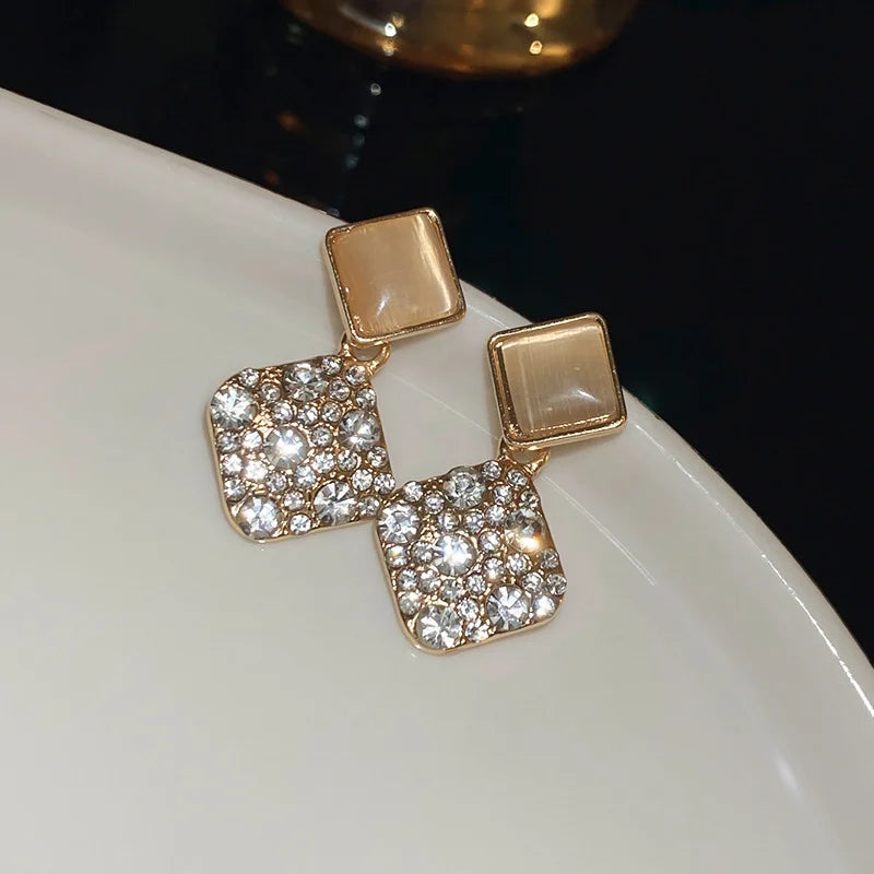 Zircon Stud Earrings | Wovetsa
