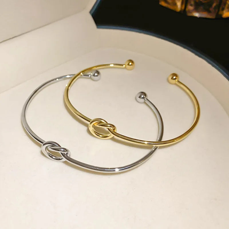 Twisted Stainless Steel Cuff Bracelet | Wovetsa