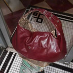 Leopard Print Double-Sided Shoulder Tote | Wovetsa