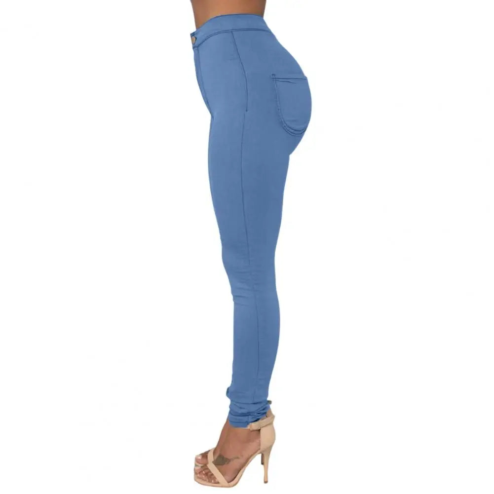 High-Waist Slim Pencil Pants | Wovetsa