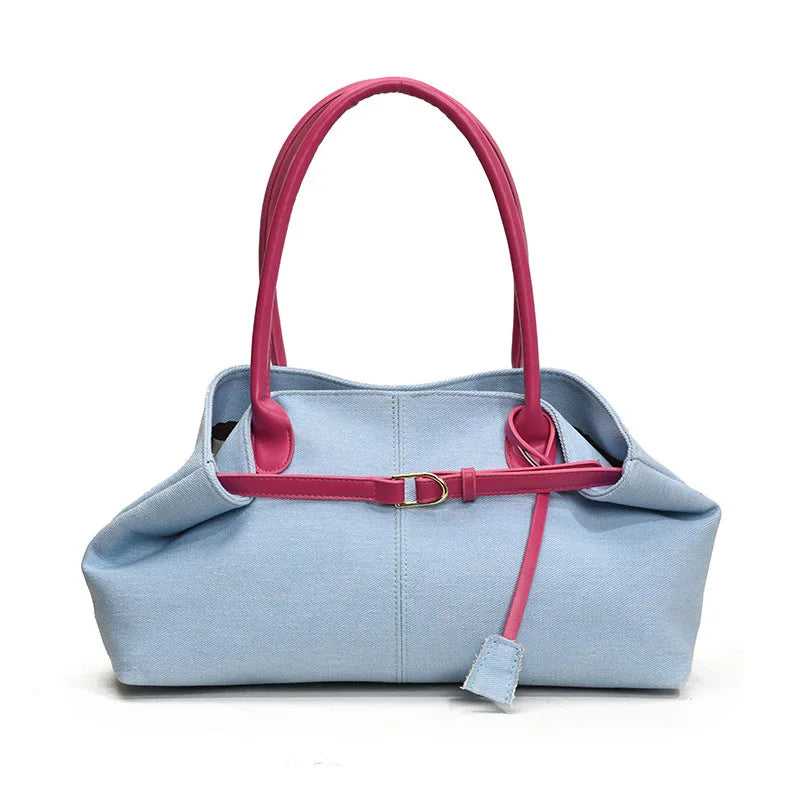 Denim Shoulder Bag | Wovetsa