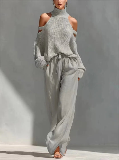 Knit Off-Shoulder Set | Wovetsa