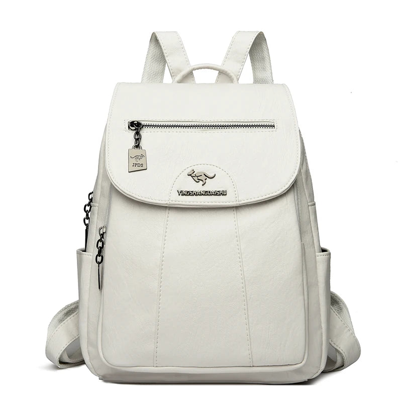 Vintage PU Leather Backpack | Wovetsa