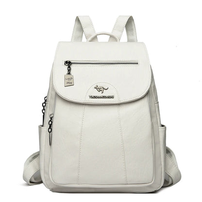 Vintage PU Leather Backpack | Wovetsa