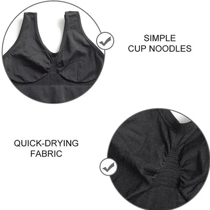 Seamless Wireless Sports Bra for Women — Breathable Crop Top | Wovetsa
