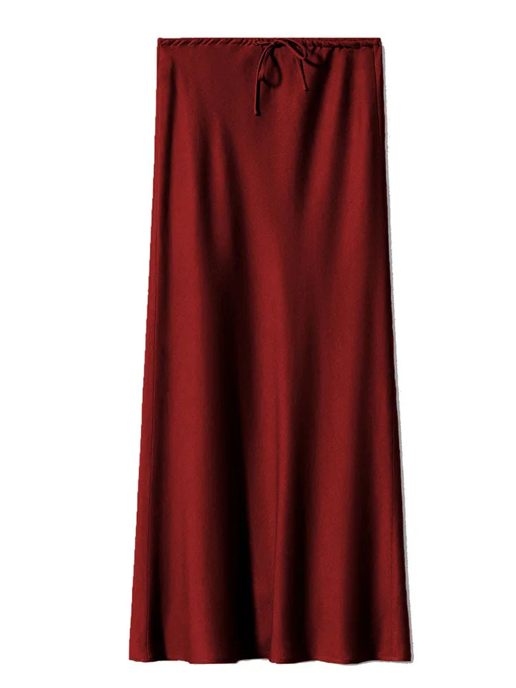 Satin Maxi Skirt | Wovetsa