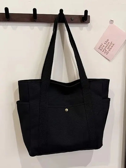 Canvas Shoulder Tote Bag | Wovetsa