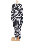 Animal Print Kaftan Beach Cover-Up Dress | Wovetsa