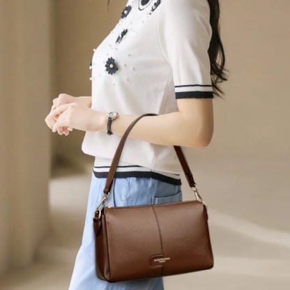 Soft PU Leather Flap Shoulder Bag | Wovetsa