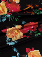 Rose Floral Spaghetti Strap Maxi Dress | Wovetsa