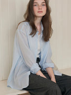 Lyocell Linen Long Sleeve Cardigan Shirt | Wovetsa