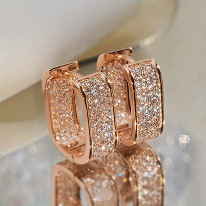 CZ Hoop Earrings | Wovetsa