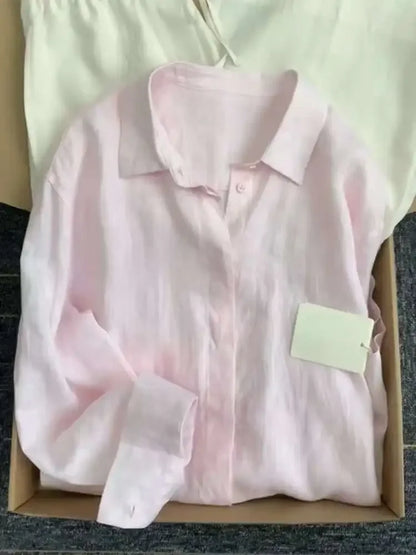 Linen Loose Shirt | Wovetsa