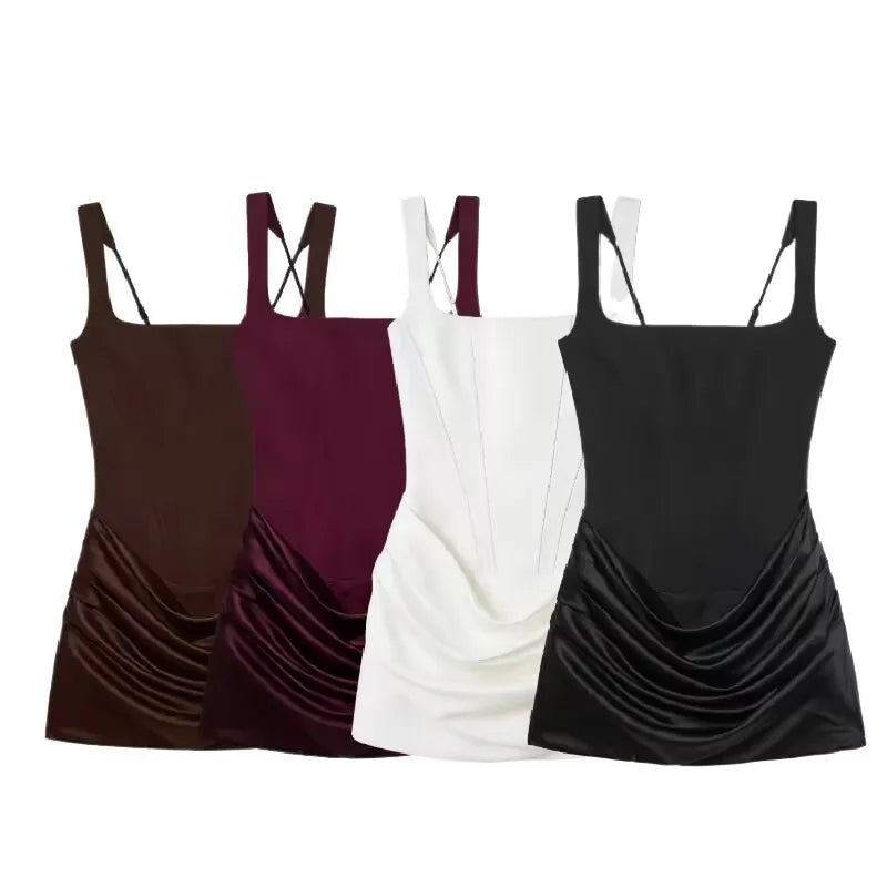 Backless Strap Tie Bodycon Mini Dress | Wovetsa