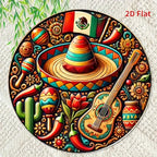 Mexican Round Metal Wall Art | Wovetsa