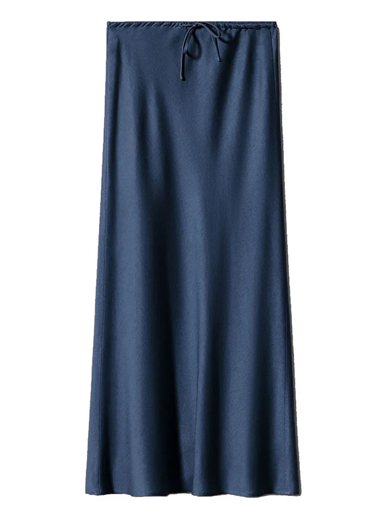 Satin Maxi Skirt | Wovetsa