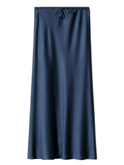 Satin Maxi Skirt | Wovetsa