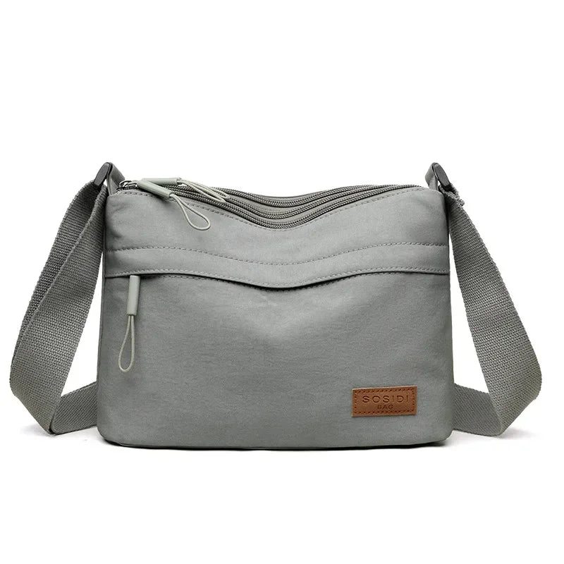 3-Pocket Canvas Shoulder Bag | Wovetsa