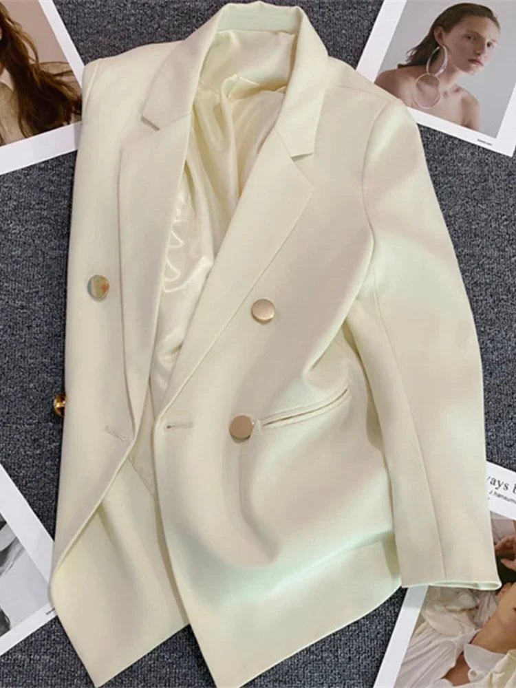 Double-Breasted Slim Blazer | Wovetsa