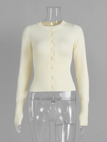 Ribbed Patchwork Cropped Cardigan | Wovetsa