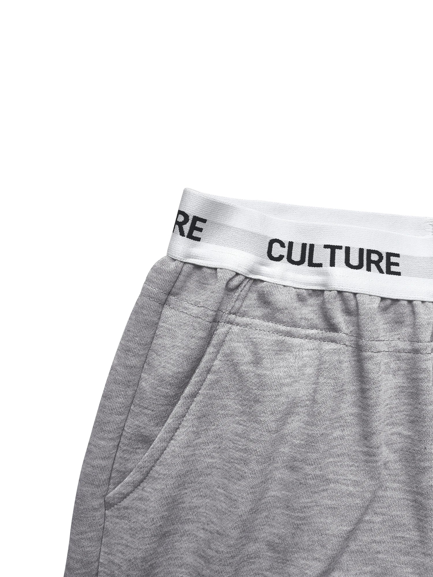 High-Waist Wide-Leg Sweatpants with Letter Waistband | Wovetsa