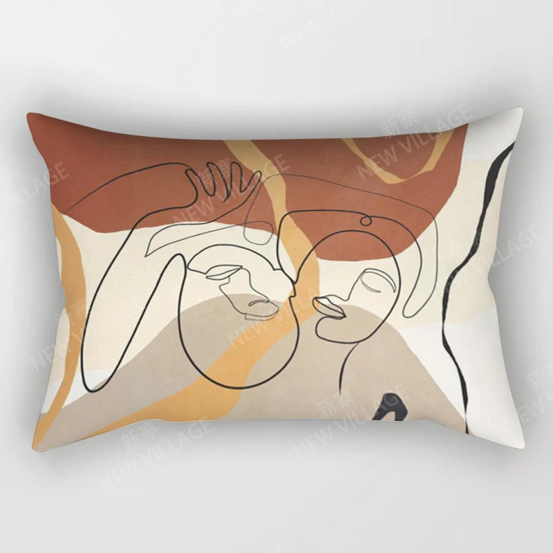 Boho Geometric Throw Pillow Cover | Wovetsa