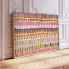 Pastel Abstract Color Block Canvas Print | Wovetsa