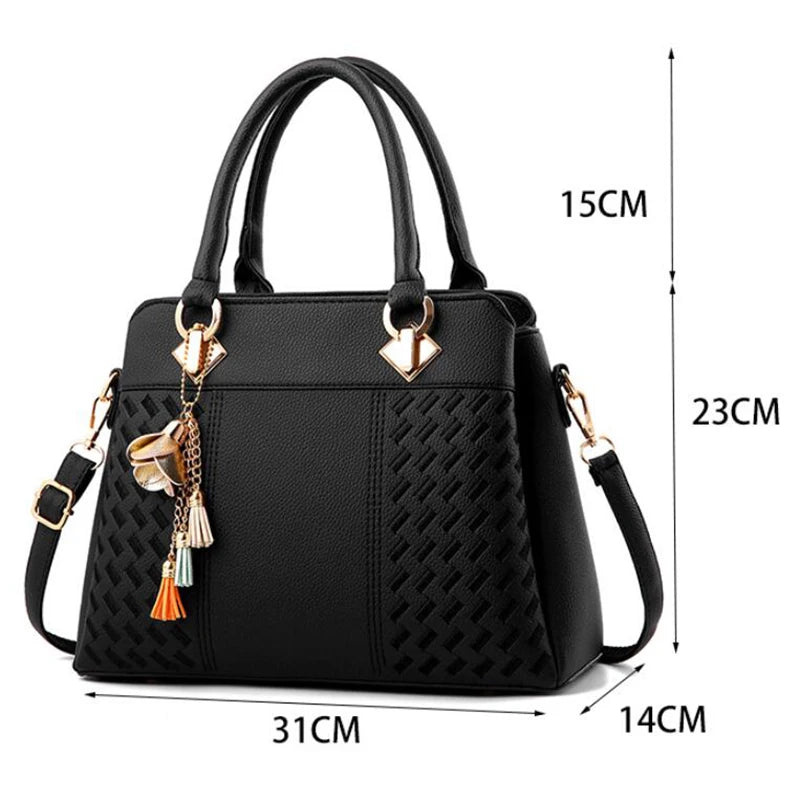 Embroidered Tassel Crossbody Bag | Wovetsa