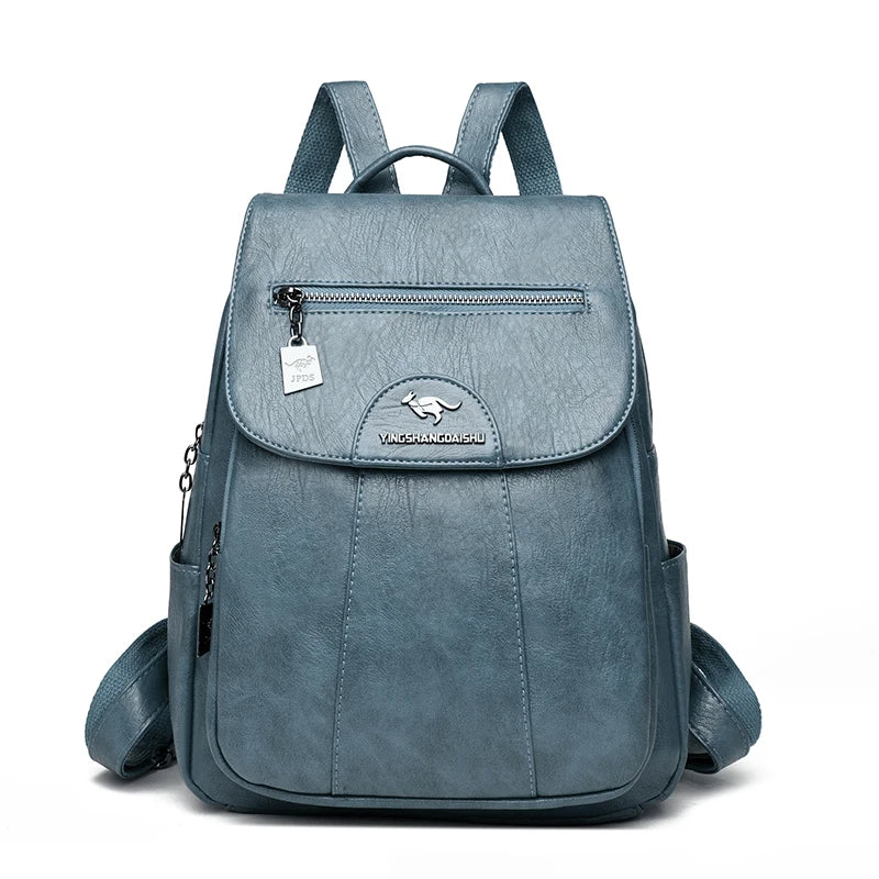 Vintage PU Leather Backpack | Wovetsa