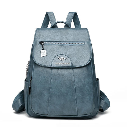 Vintage PU Leather Backpack | Wovetsa
