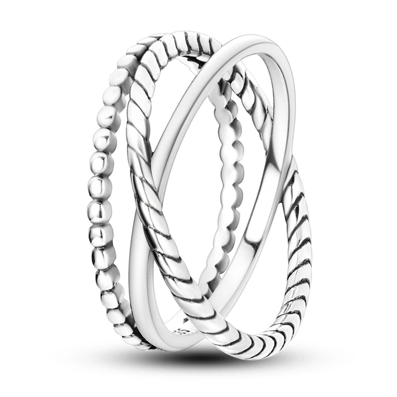 925 Silver Sparkling Zircon Star Ring | Wovetsa