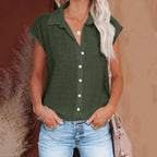 Loose Short Sleeve Casual Shirt | Wovetsa