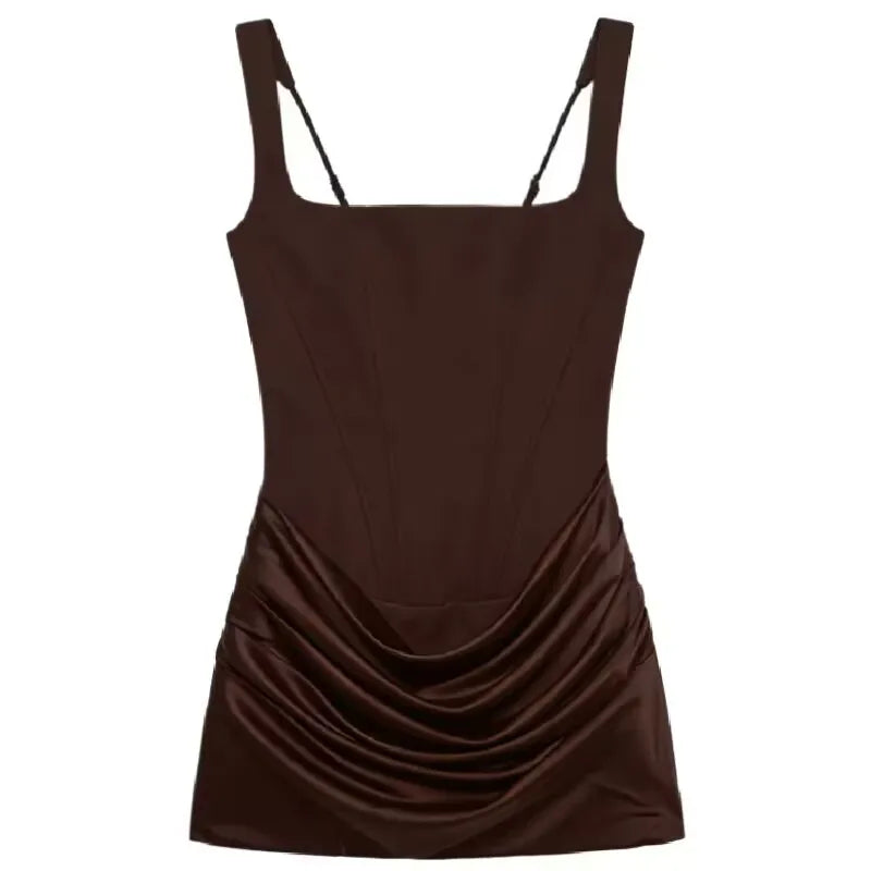 Backless Strap Tie Bodycon Mini Dress | Wovetsa