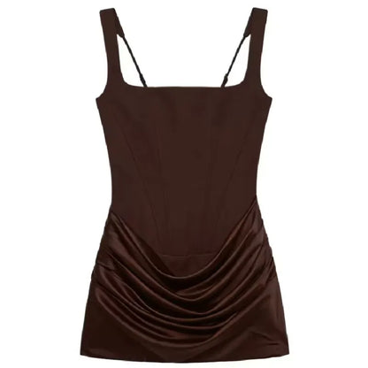 Backless Strap Tie Bodycon Mini Dress | Wovetsa