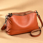 Genuine Cowhide Leather Shoulder Bag | Wovetsa