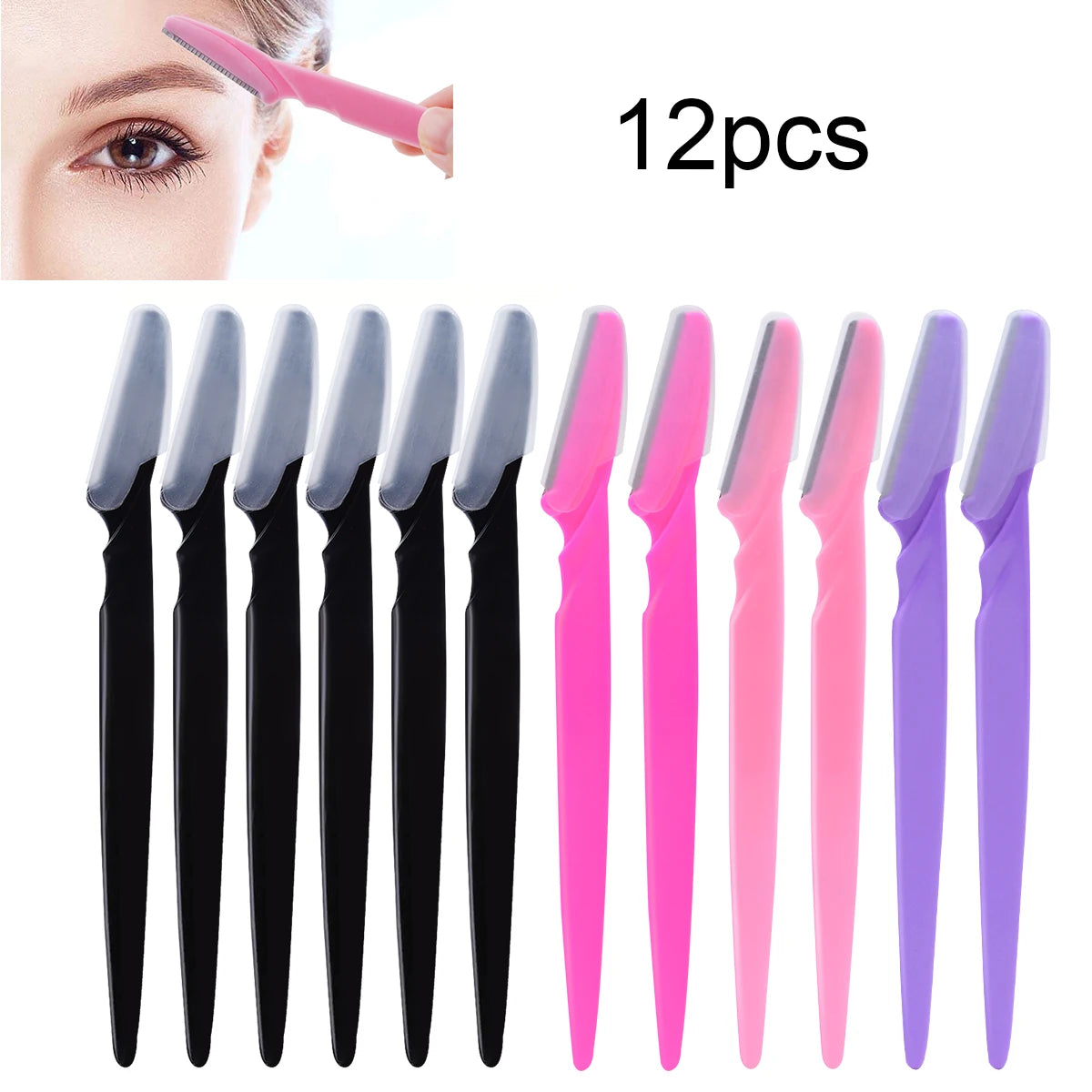 12-Piece Eyebrow Razor & Face Trimmer Set | Wovetsa