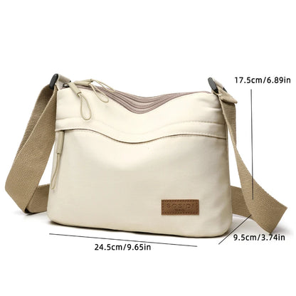 3-Pocket Canvas Shoulder Bag | Wovetsa