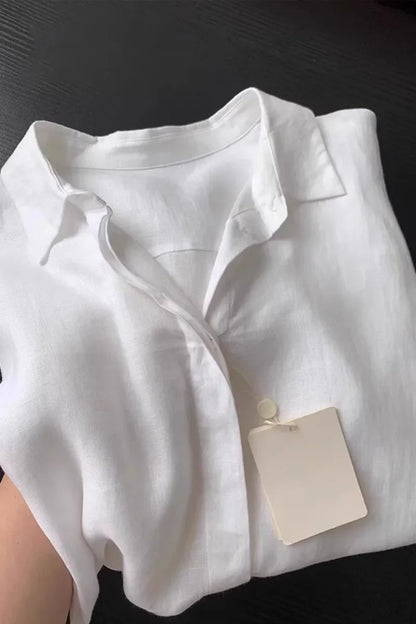 Linen Loose Shirt | Wovetsa