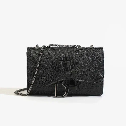 Sequin Chain Flap Crossbody Bag | Wovetsa