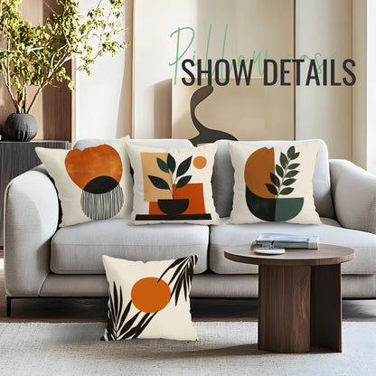Geometric Abstract Cushion Cover Decorative Pillowcase | Wovetsa