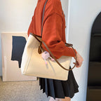 Korean PU Leather Shoulder Tote | Wovetsa