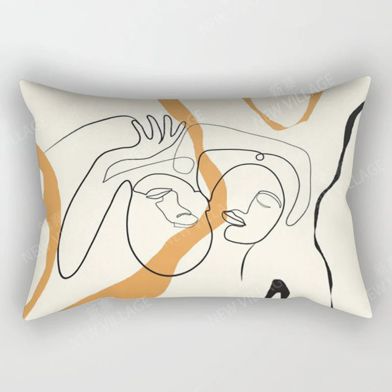 Boho Geometric Throw Pillow Cover | Wovetsa