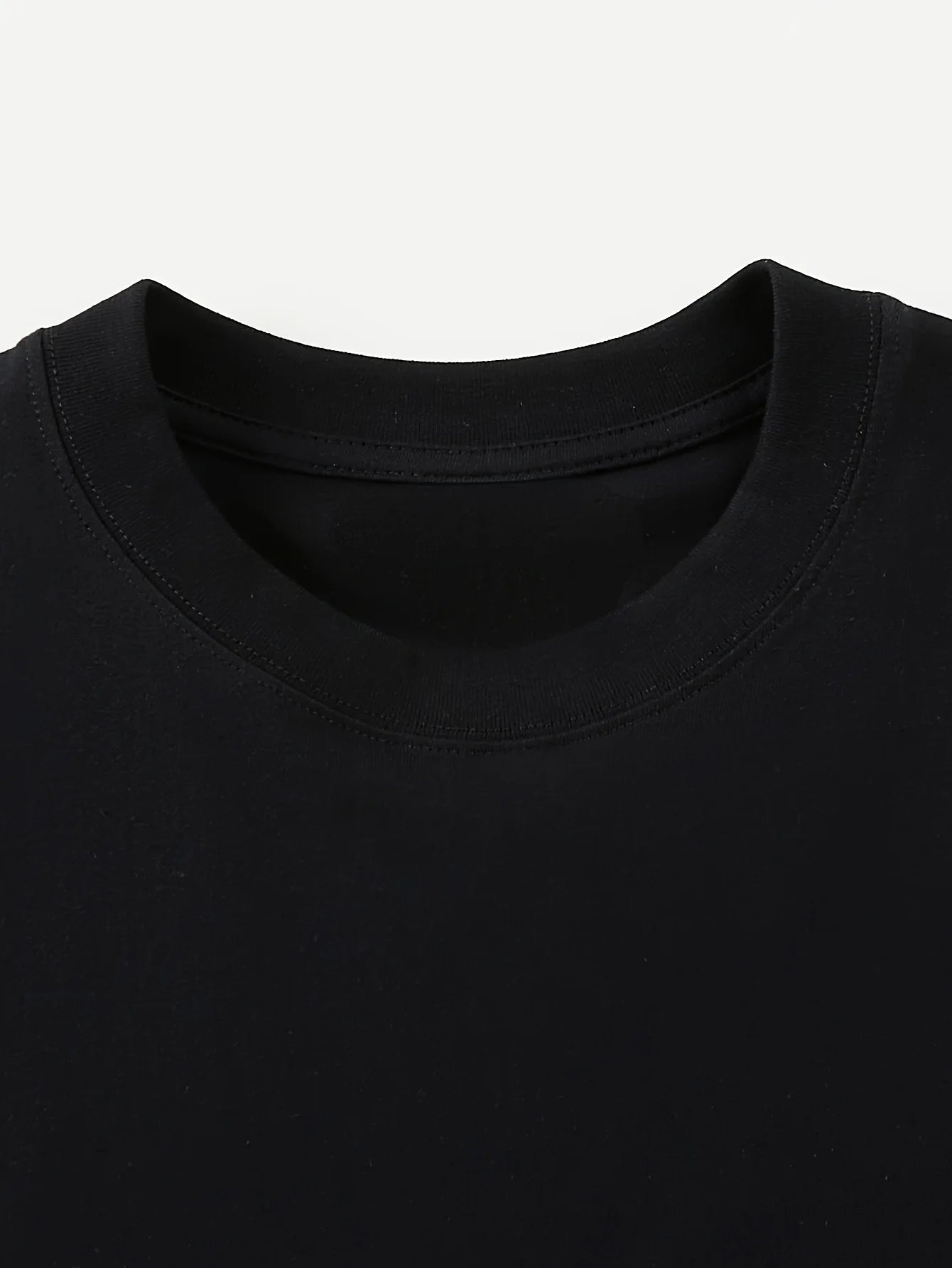 100% Cotton Drop-Shoulder Basic Tee | Wovetsa